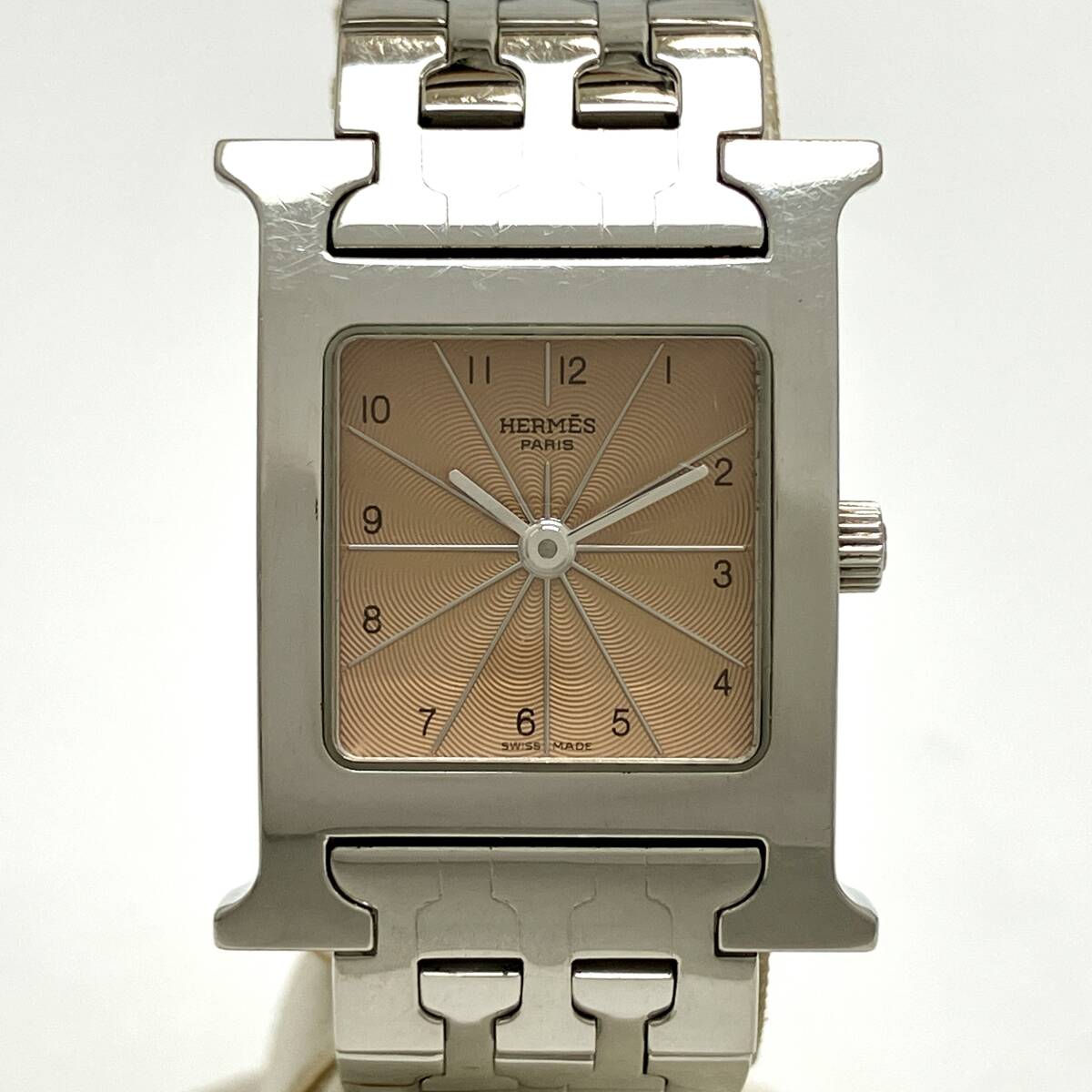 HERMES エルメス Hウォッチ HH1.210 クォーツ レディース 腕時計 2025年5月 電池交換 済 店舗受取可拍卖