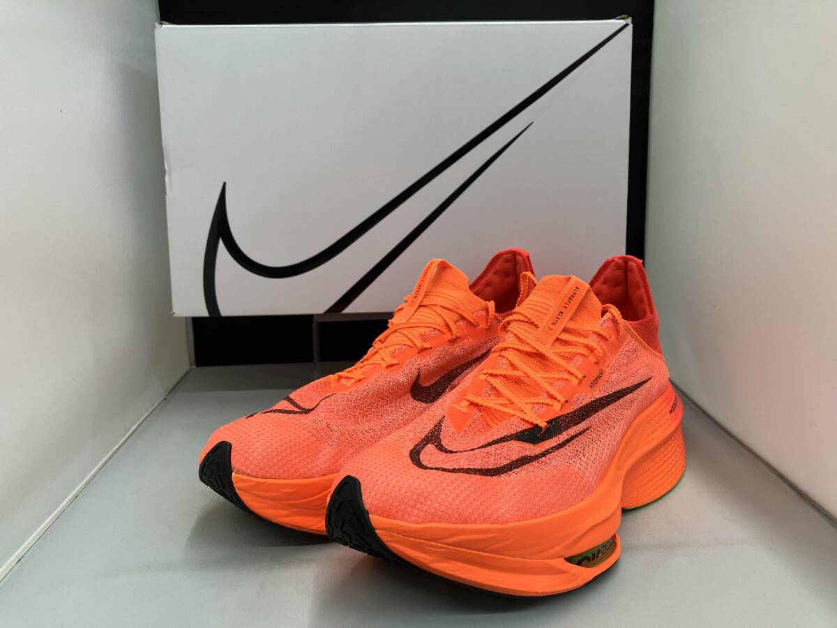 【箱付き美品】NIKE / ナイキ / AIR ZOOM ALPHAFLY NEXT% 2 / DN3555-800 / ランニングシューズ / サイズ33.0㎝ / オレンジ拍卖