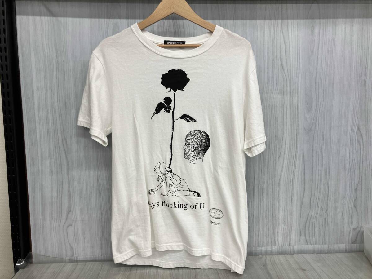 UNDER COVER × TANG TANG アンダーカバー × タン タン 半袖Tシャツ 半袖カットソー レディース ホワイト プリント グラフィック拍卖