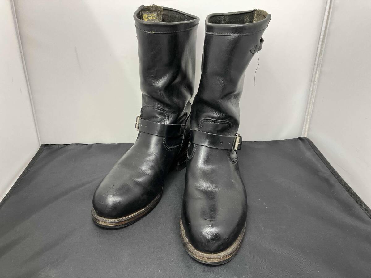 CHIPPEWA チペワ エンジニアブーツ メンズ アウトソールは約29.5cm ブラック系 黒系 ブーツ メンズブーツ 靴拍卖