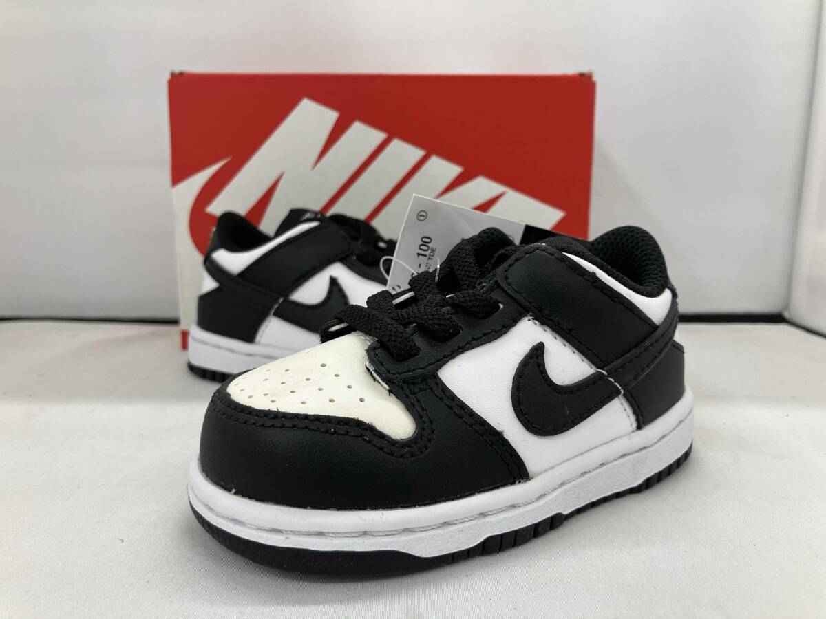 【箱付き】 NIKE ナイキ TD DUNK LOW WHITE BLACK ダンクロー ホワイト ブラック パンダダンク CW1589 100拍卖