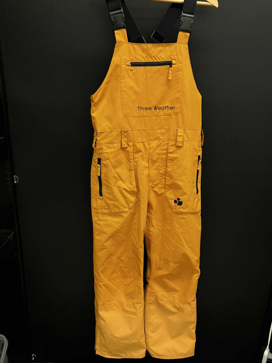 スリーウェザー Three Weather Mens M スノーボードパンツ ビブパンツ拍卖