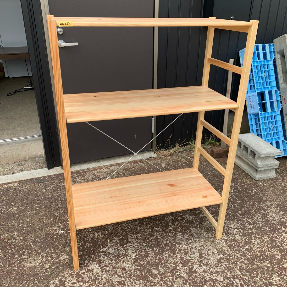 無印良品 MUJI パイン材ユニットシェルフ 収納棚 木製 飾り棚 ディスプレイラック オープンラック 棚 縦83×横86×奥行き39.5㎝ NN552拍卖