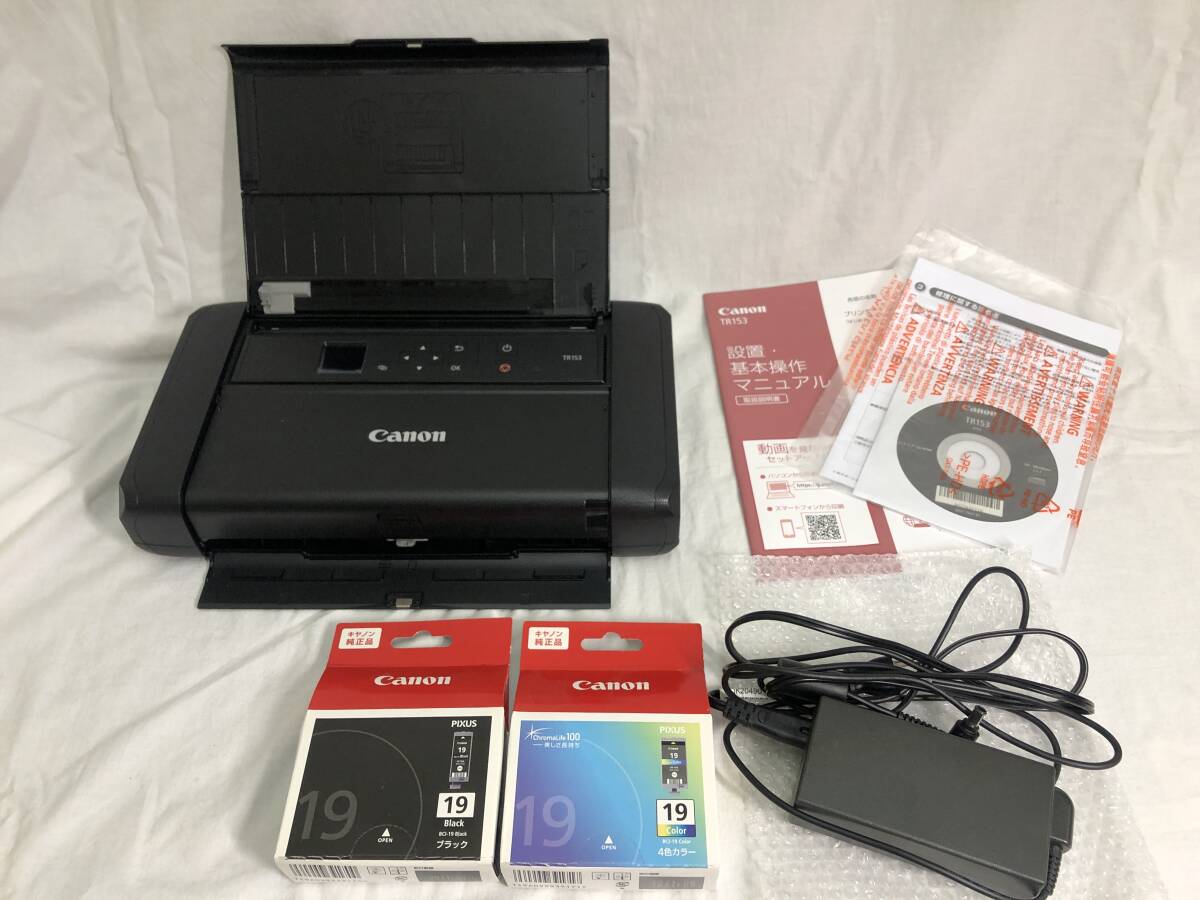 【Canon】■■キャノン TR153 モバイルプリンター 美品■■拍卖