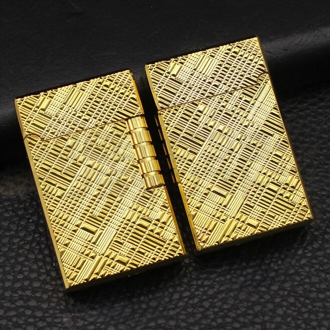 快音 両面 フロレンタイン ガスライター ゴールド フリント サイドローラー拍卖