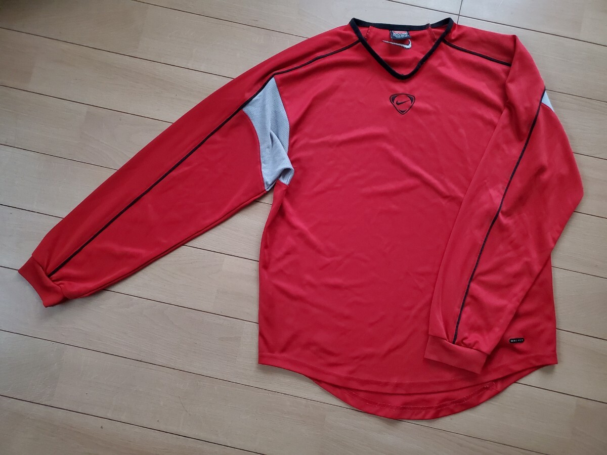 ナイキ★men'sS★長袖ゲームシャツ★ピステ★NIKEサッカーフットサル拍卖