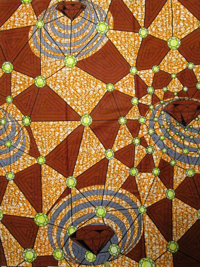 ⑰Uアフリカンプリント*パーニュ*キテンゲ*アフリカンバティック拍卖