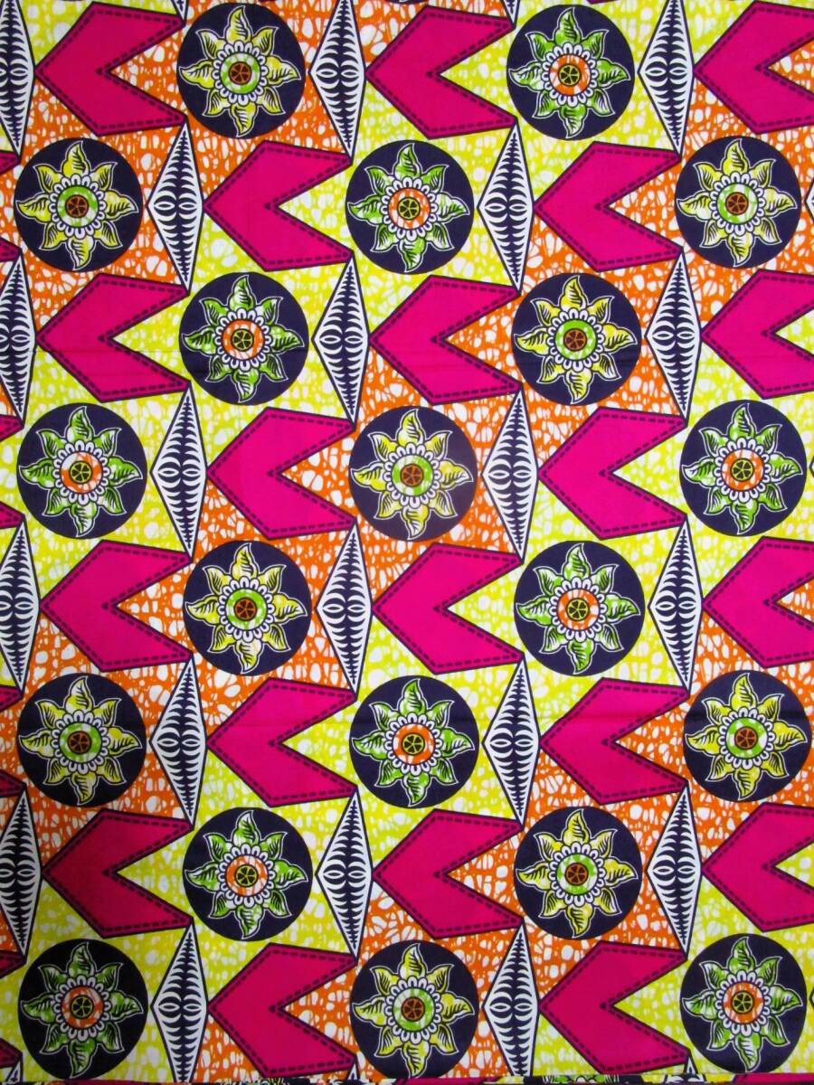 ⑫Gアフリカンプリント*パーニュ*キテンゲ*アフリカンバティック拍卖