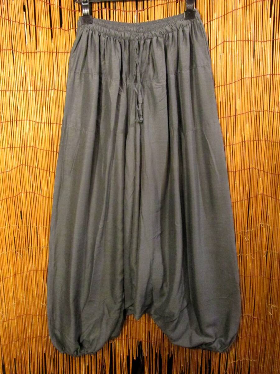 【SALE】③新品*男女兼用*無地*レーヨン素材*ふんわり*サルエルパンツ拍卖