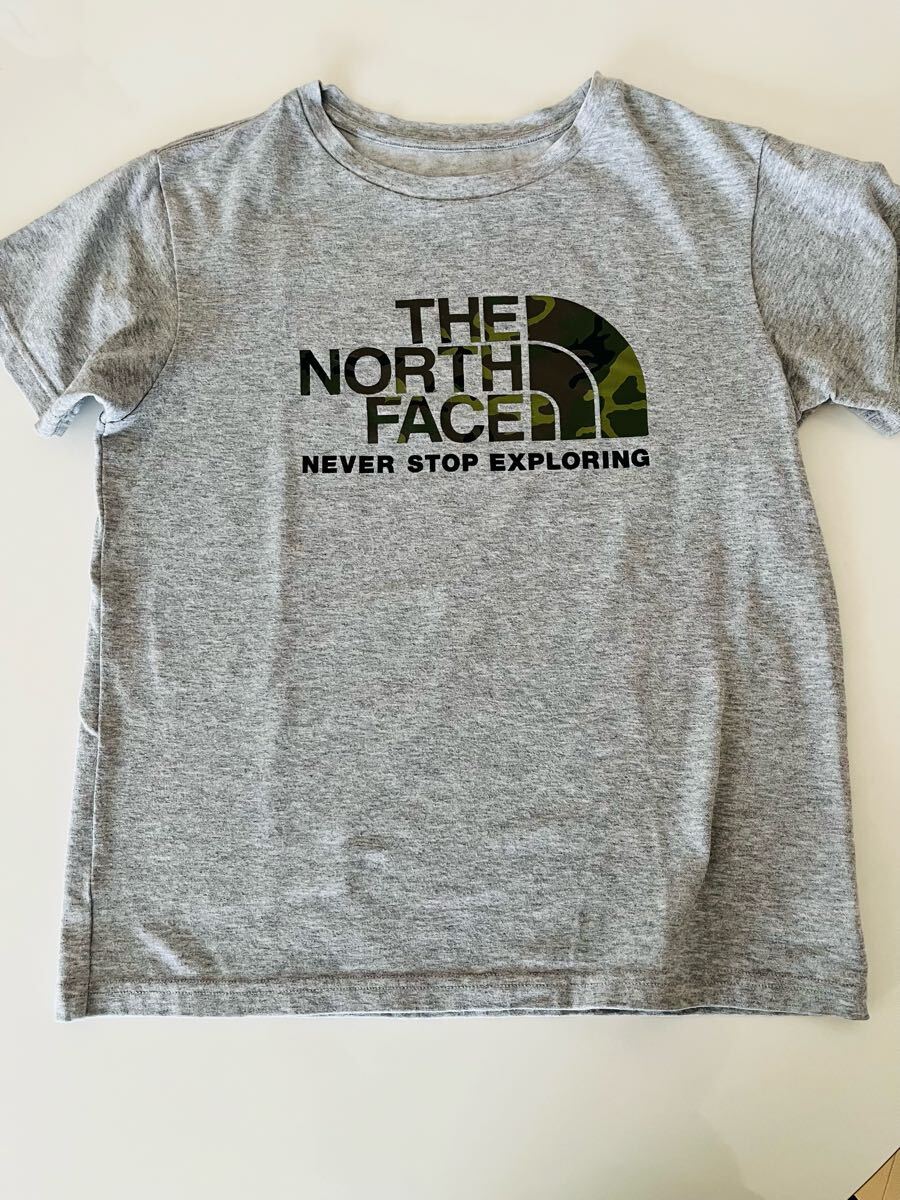THE NORTH FACE ザノースフェイス キッズ 子供服 半袖Tシャツ 150 杢グレー拍卖