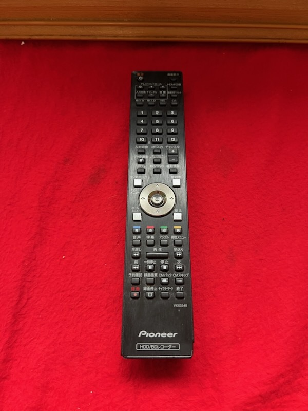 動作確認済 パイオニア 純正 リモコン 】VXX3340 ブルーレイレコーダー BDR-WD900、BDR-WD700 破損あり(LK58)拍卖