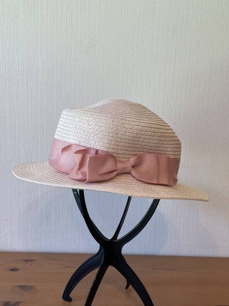 Z m petit by misako Y レディース・ガールズ ペーパーハット サイズ57・5cm キャップ 帽子 ピンク色拍卖