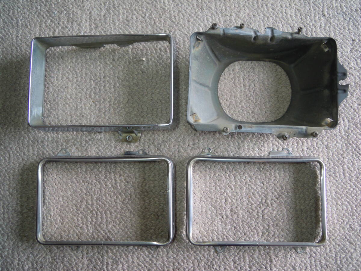 日産 シルビア RS 110 S110 US110 後期 純正 ヘッドライト ヘッドランプ廻り ブラケット リム パネル カバー 枠 等 数点 検) ガゼール 等?拍卖