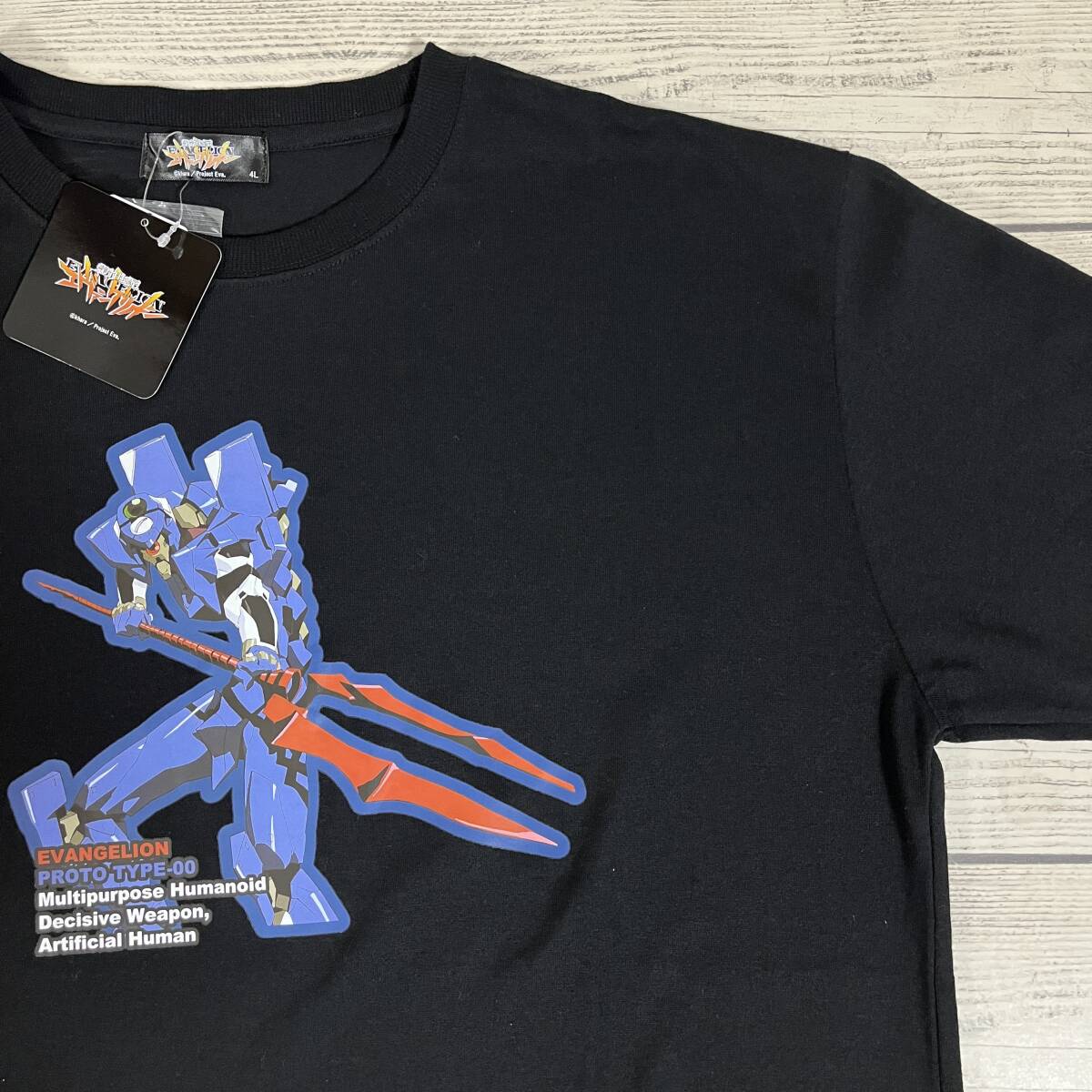 ★ EVANGELION (エヴァンゲリオン) ★ 4Lサイズ 黒色 零号機 Tシャツ 綾波レイ ロンギヌスの槍 庵野秀明 ZERO (タグ付き新品未着用品)拍卖