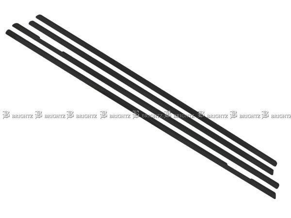 MPV LY3P 超鏡面 ステンレス ブラック メッキ ウィンドウ モール 4PC ウェザーストリップ カバー WIN-BLA-006拍卖