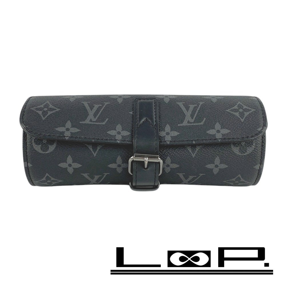 ■美品■ ルイヴィトン エテュイ3 モントル 時計 アクセサリー ケース ダミエ グラフィット N41137 【323287】1拍卖