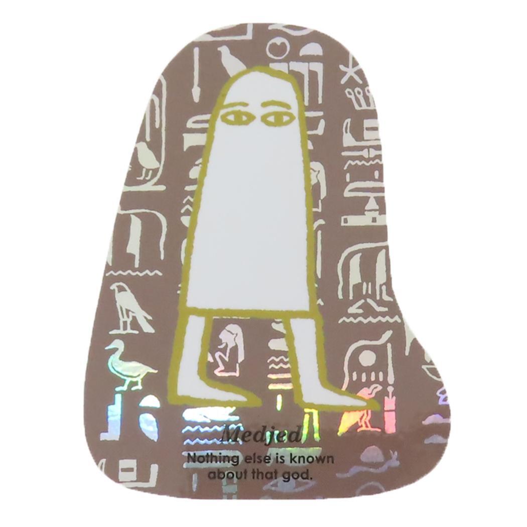 STUDY HOLIC ダイカットシール オーロラステッカー 古代エジプト学 メジェド Green Flash デコシール 耐水耐拍卖