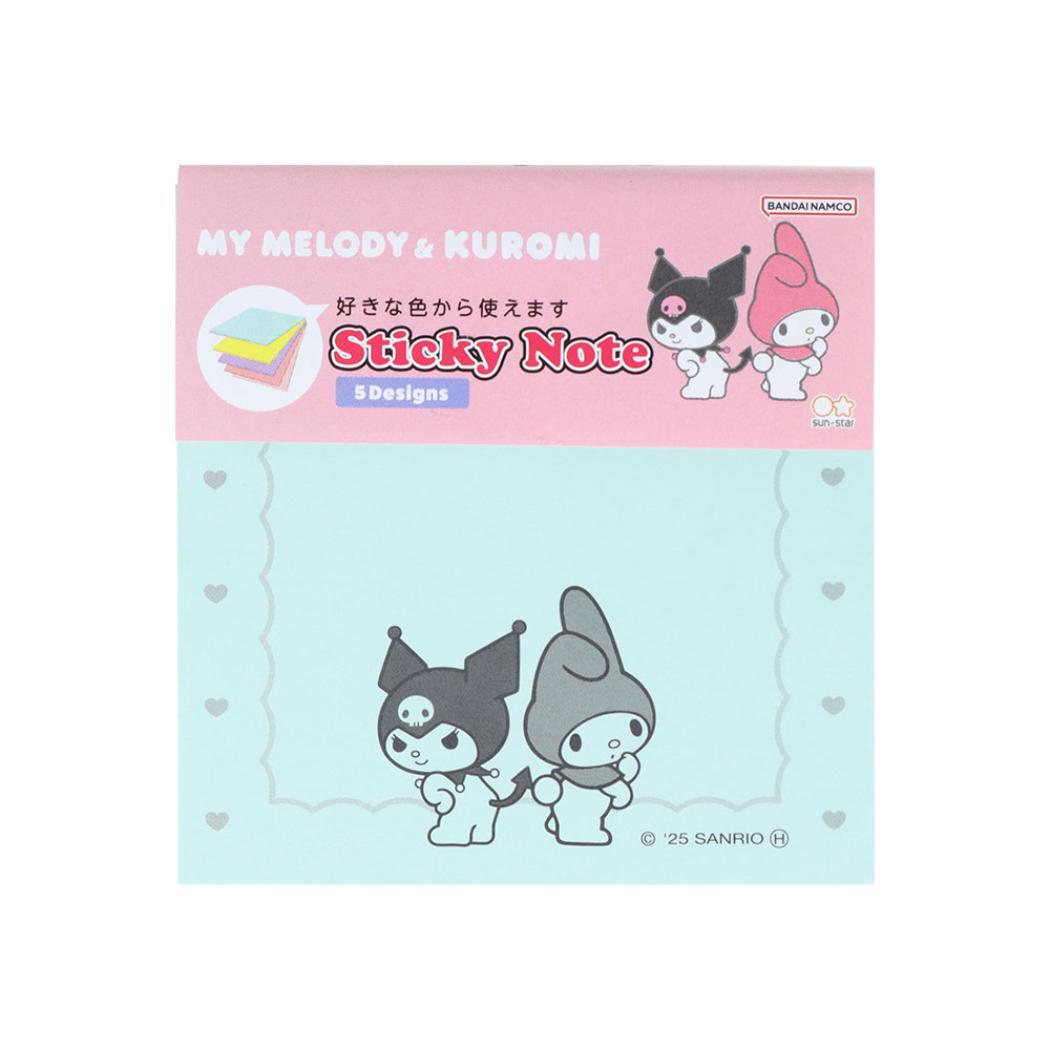 マイメロディ&クロミ 付せん 付箋メモ5C New Life Collection サンリオ サンスター文具 メモパッド 伝言 キ拍卖