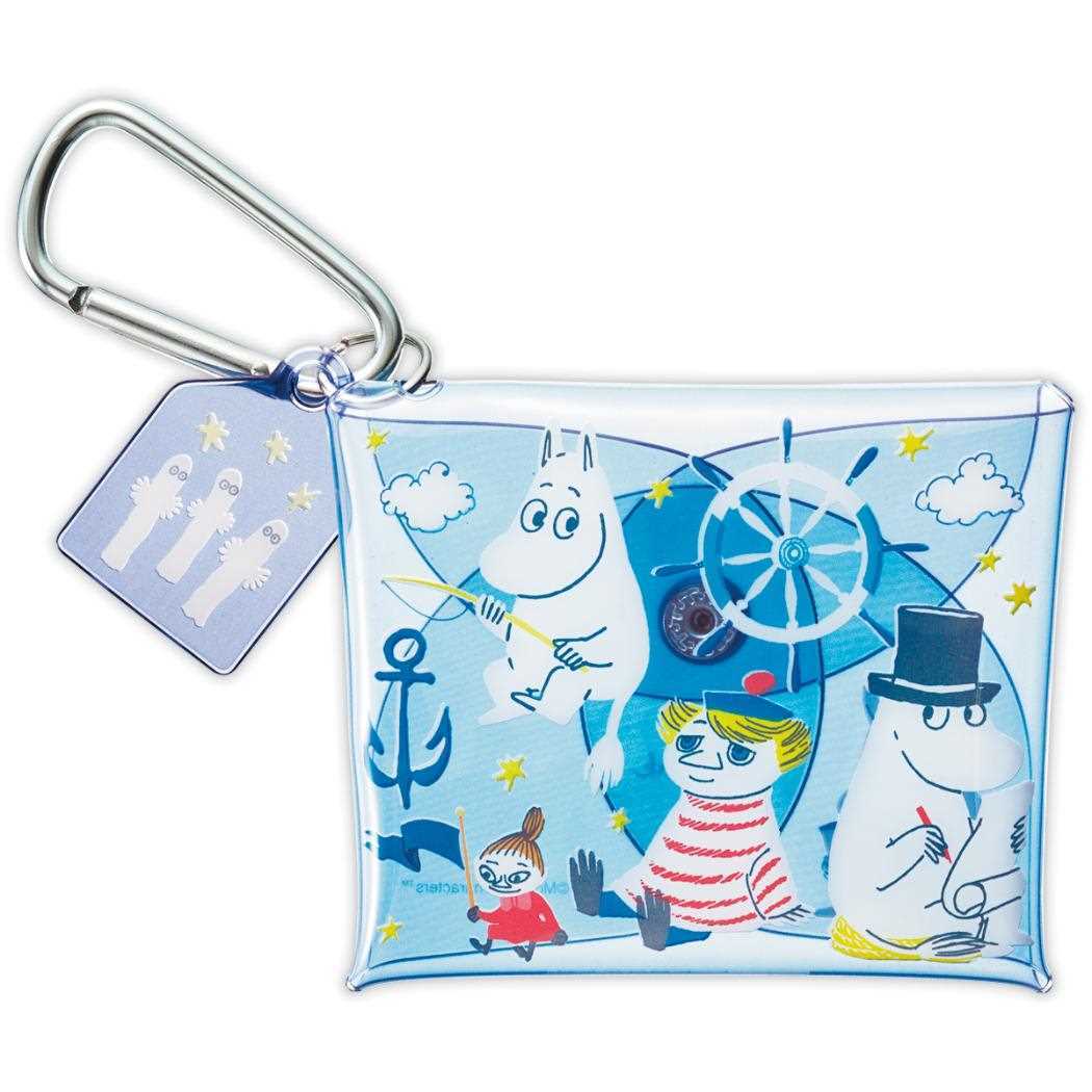 ムーミン ミニポーチ マルチケース MOADブルー 北欧 日本ホールマーク 小物入れ キャラクター グッズ拍卖