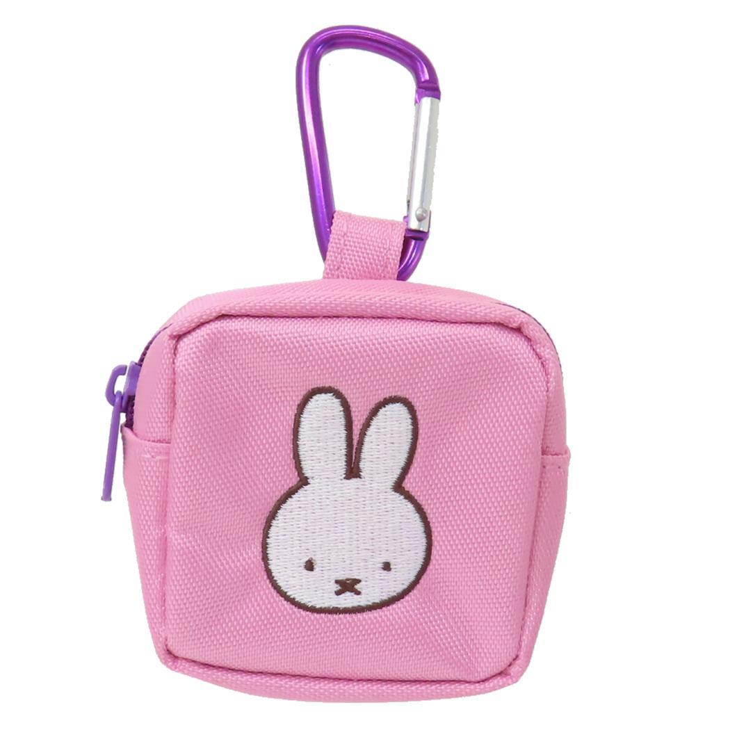 ミッフィー ミニポーチ カラビナ付きミニ刺繍ポーチ PK ディックブルーナ スモールプラネット 小物入れ 絵本キャラクター グッズ拍卖