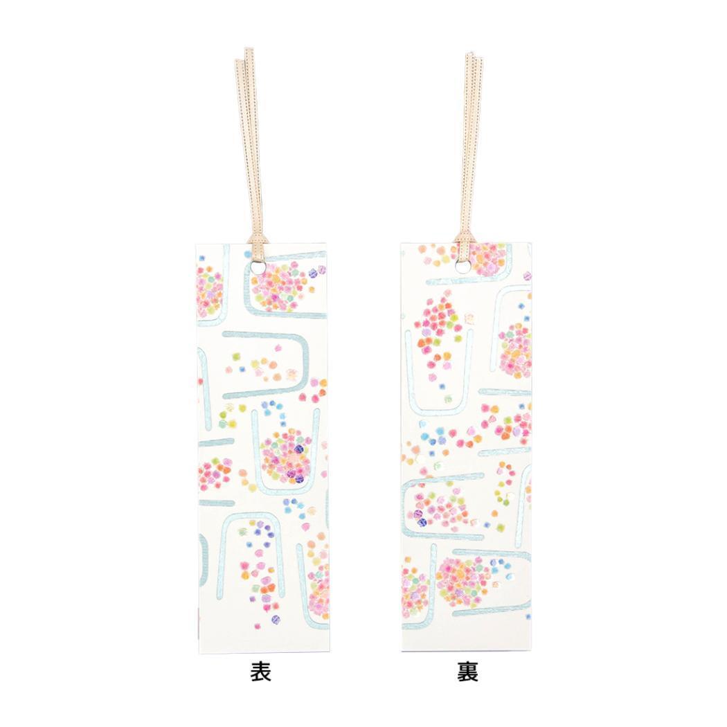 ROKKAKU x misuzu uta みすゞうた ブックマーク しおり 2枚入り 金米糖の夢 フタバ 箔押し 金子みすゞ 読書拍卖