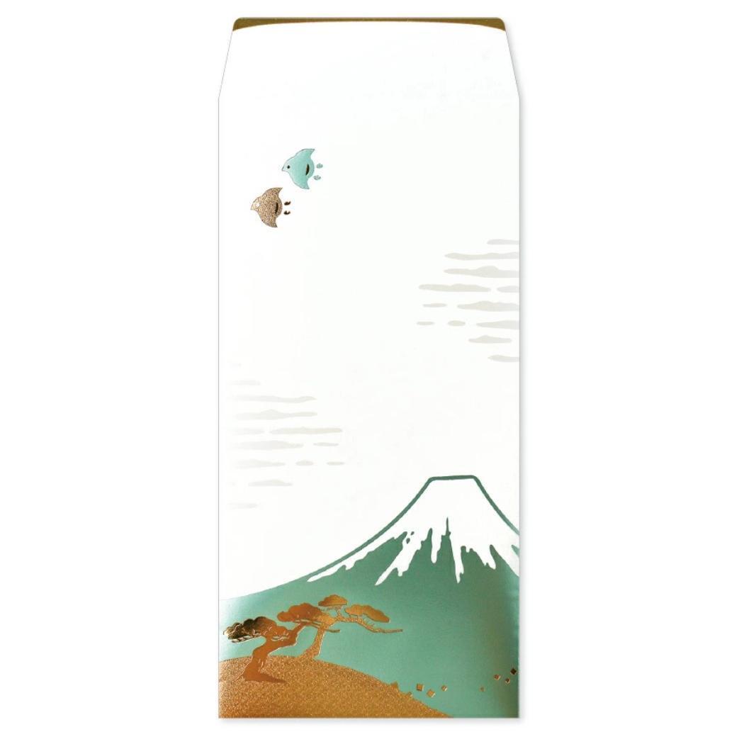 ROKKAKU 祝儀袋 箔祝儀袋 やまかわうみ 1組入り 山 フタバ 和風 箔押し 多目的 のし袋 金封 グッズ拍卖