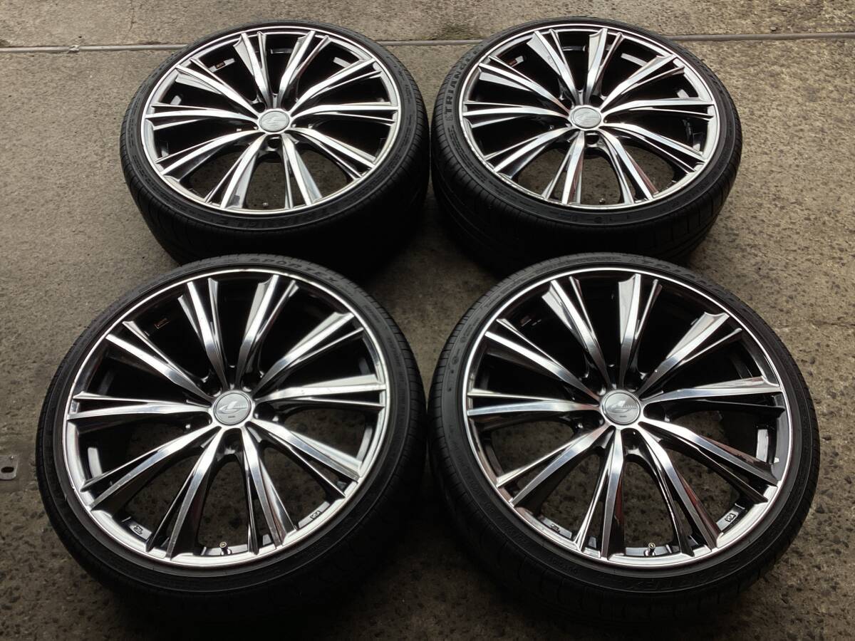 M8506 WEDS LEONIS レオニス 19インチ 8J +48 114.3/5H&225/35R19 夏タイヤ 4本 拍卖