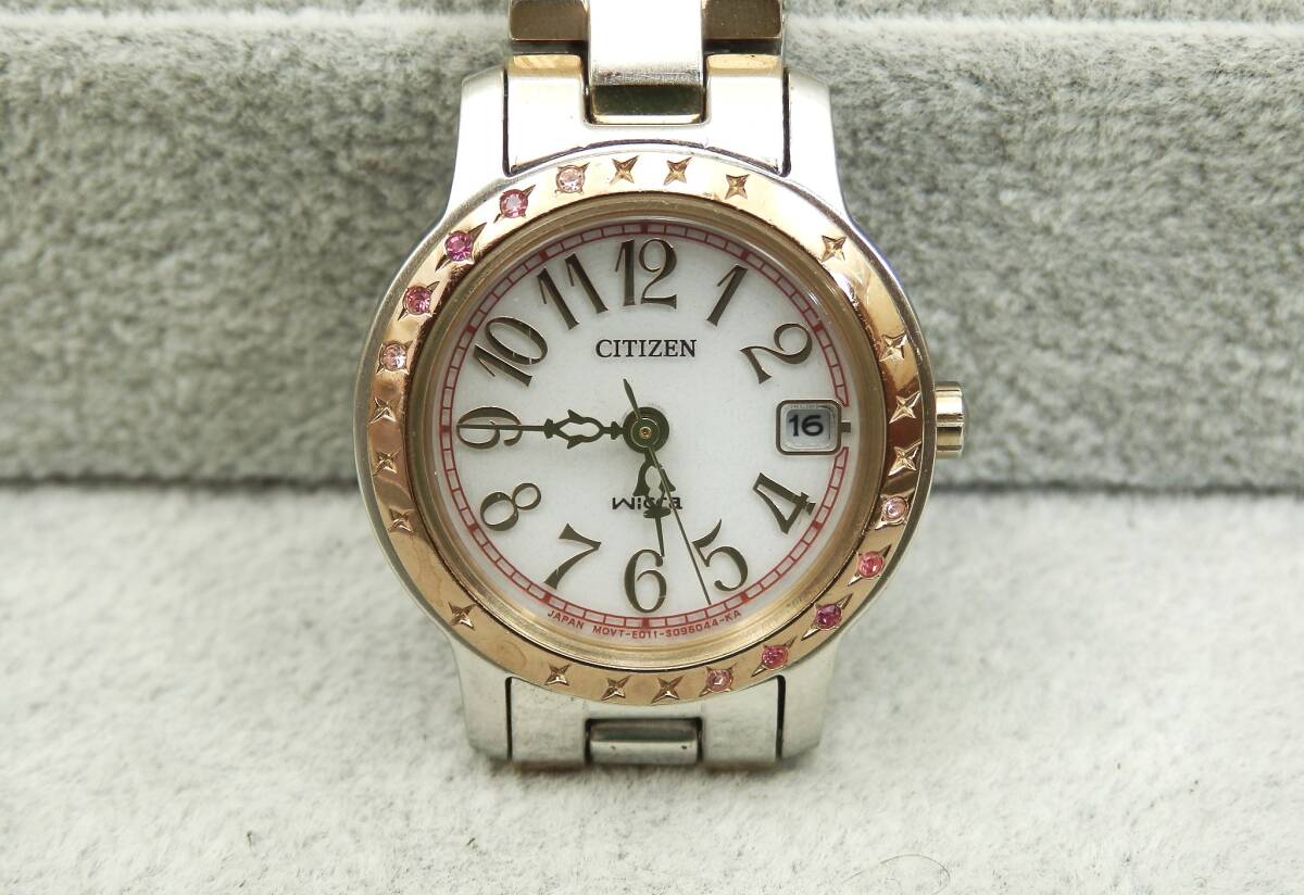 CITIZEN WICCA ECO-DRIVE E001-S064490 レディースクォーツ 約41g 稼働状品 売り切り拍卖