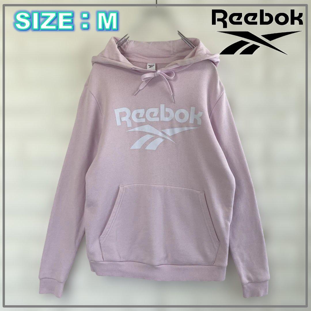 Reebok ピンク ロゴ入り プルオーバー パーカー パキスタン製 4080拍卖