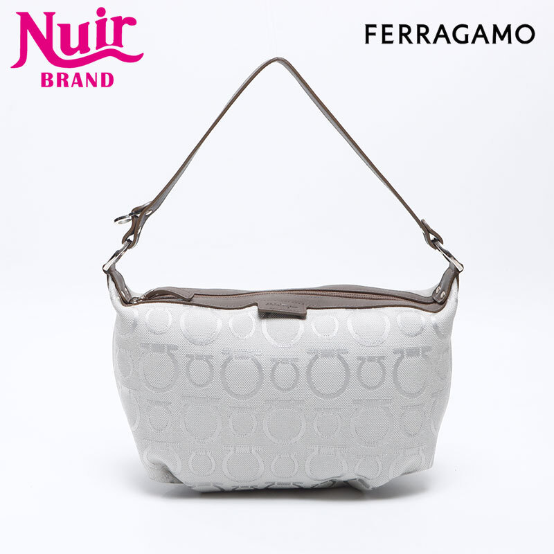 サルヴァトーレフェラガモ Salvatore Ferragamo ハンドバッグ ガンチーニ ポーチバッグ グレー拍卖