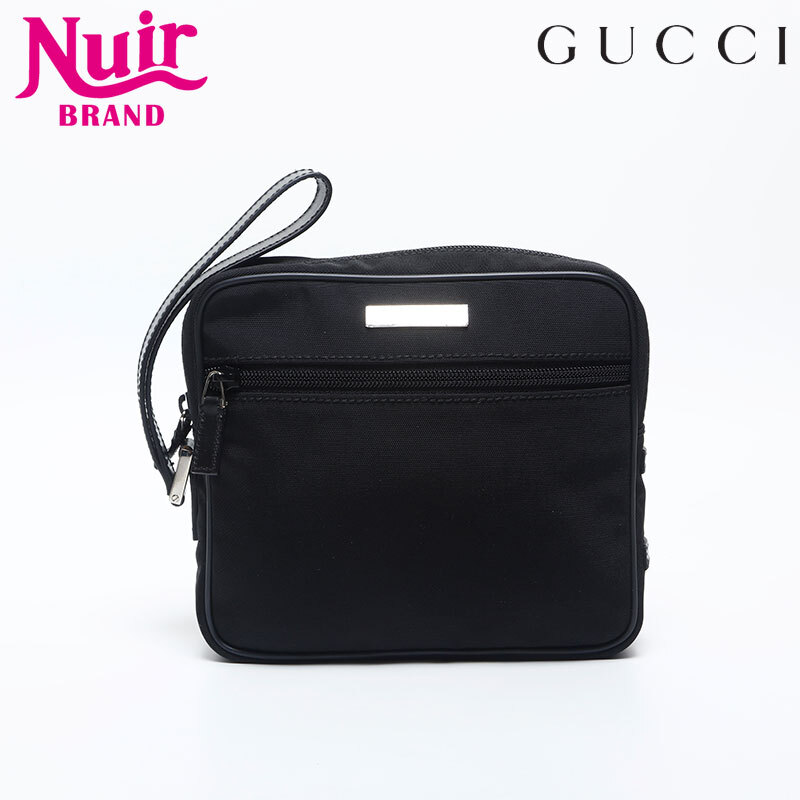 グッチ GUCCI ハンドバッグ ナイロン ポーチ ブラック拍卖