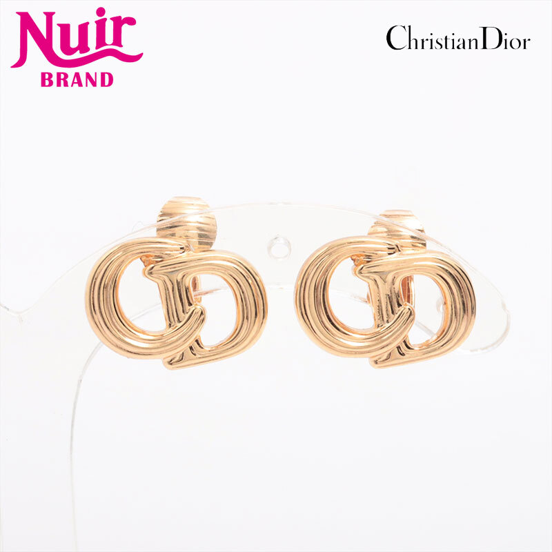 クリスチャンディオール Christian Dior イヤリング CD ロゴ ゴールド拍卖