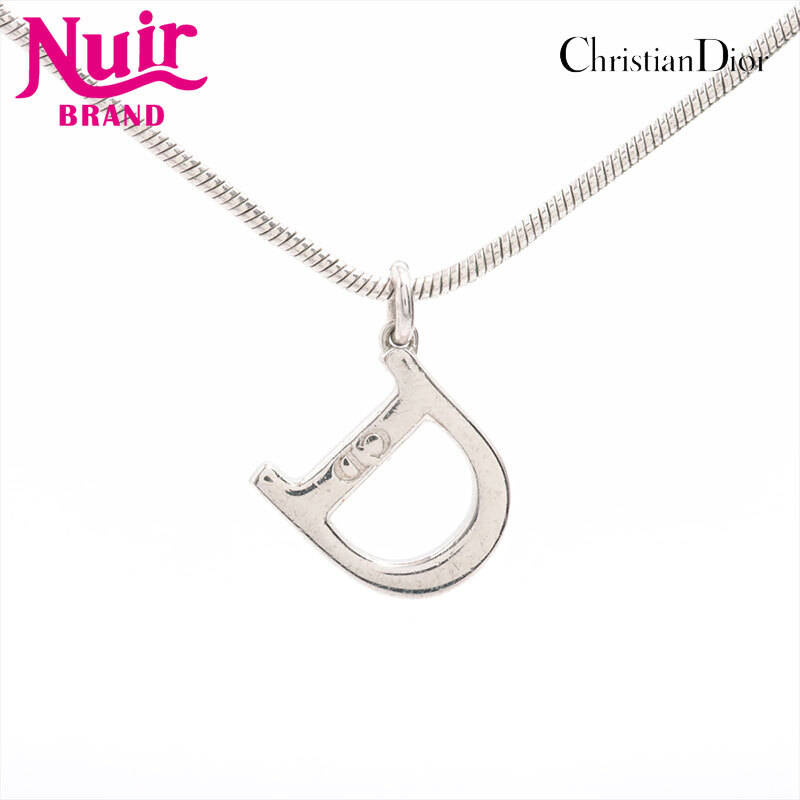 クリスチャンディオール Christian Dior ネックレス ロゴ シルバー拍卖