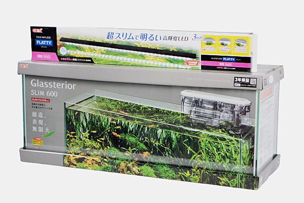 GEX グラステリア スリム600 LEDライト(ブラック)付きセット拍卖
