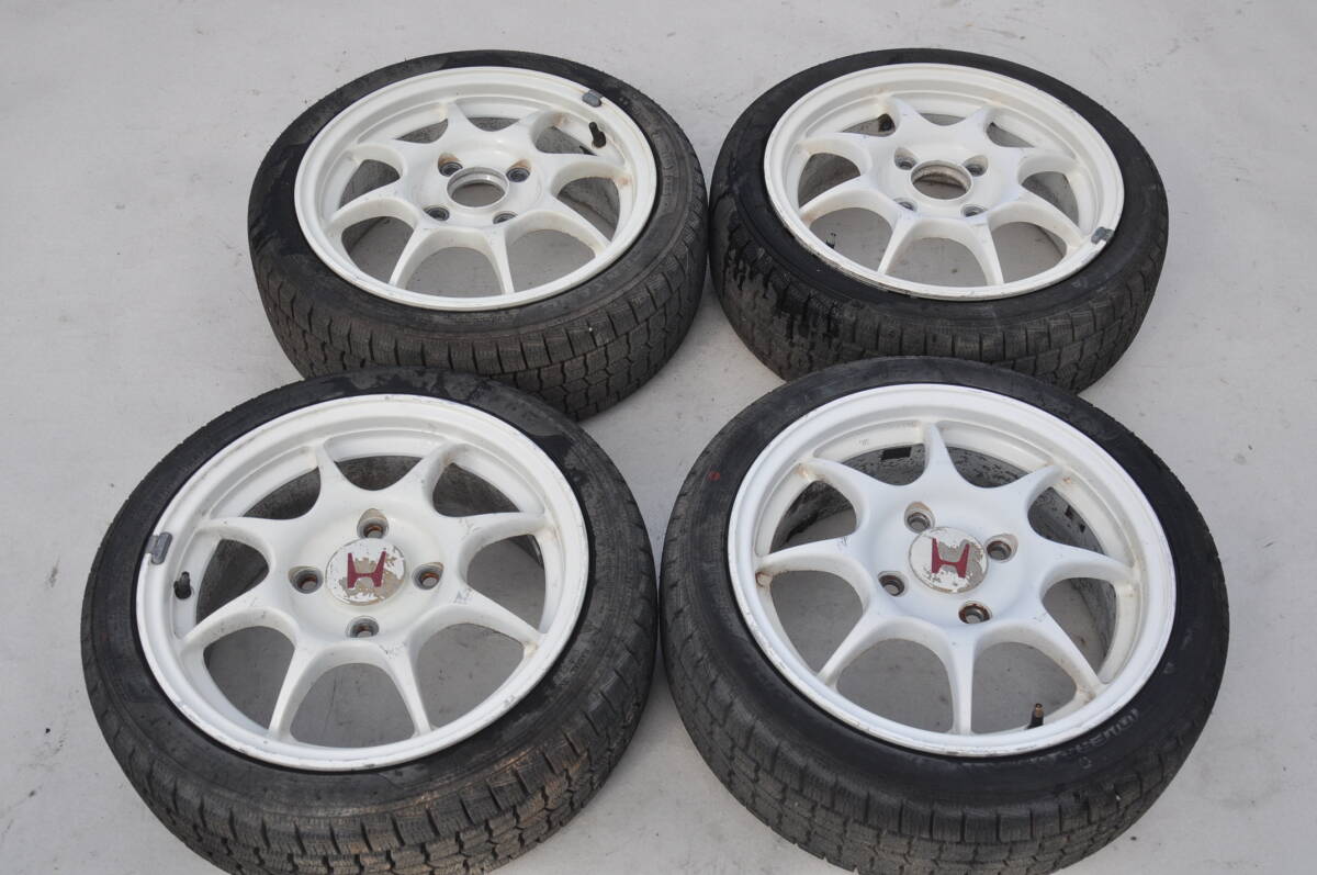 ホンダ インテグラタイプR 96spec 純正ホイール 4本セット 15×6JJ+50 PCD114.3-4h DC2 DB8 JDM キャップ2枚拍卖