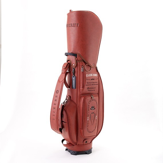 【訳あり展示品即決】【クラシックシリーズ】【2025年モデルSHERIFF シェリフ 数量限定モデル キャディバッグ SFC-018 CB キャロット拍卖