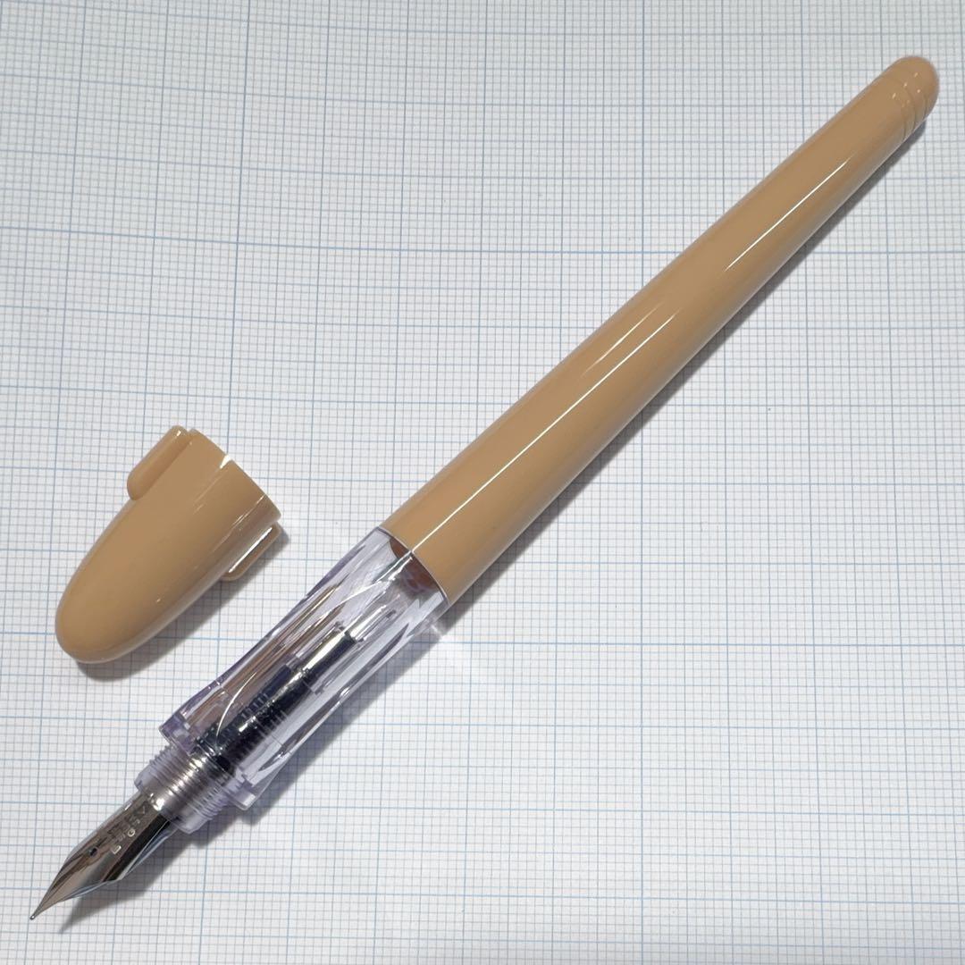 【国内未発売 限定色】パイロット 万年筆 ペン習字ペン EF 極細字 ミルクティー色■PILOT Penmanship Fountain Pen MILK TEA NEW拍卖