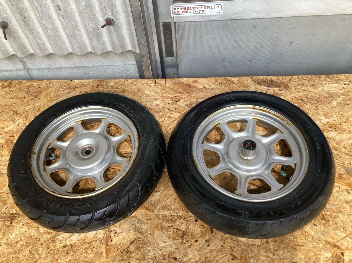 59276 ■ ホンダ タクト AF79 (130番台〜) 前後 ホイールセット フロント リア拍卖