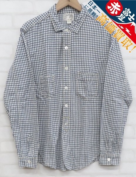 9T3367/フリーホイーラーズ デルタブルースシャツ インディゴスモールチェック FREEWHEELERS拍卖