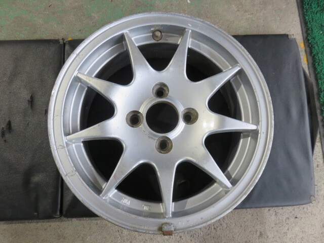 BRIDGESTONE ブリヂストン R-SPOKE 14インチ 6J +38 4H 4穴 PCD100 1本 スペア 補修用拍卖