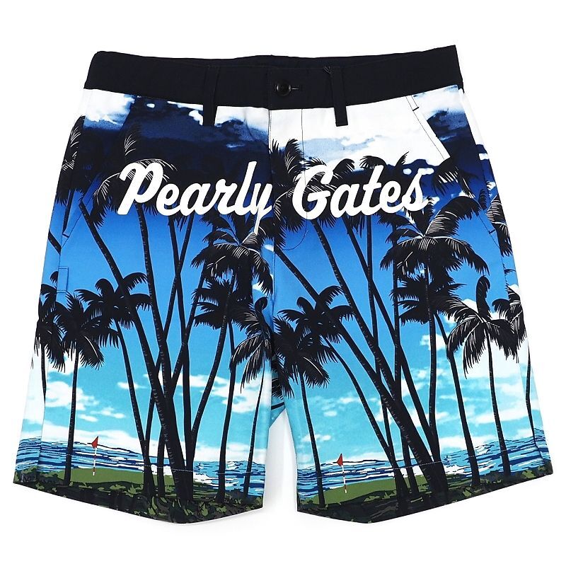 E06563 新品 PEARLY GATES/ショートパンツ 【サイズ:3】 ブルー 定価30800円 ゴルフウエア パーリーゲイツ メンズ拍卖