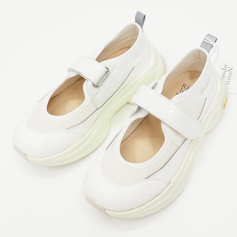 E06500 未使用品 Rhodo LirioN/Mary Jane Sneaker スニーカー 【サイズ:36】 ホワイト ロドリリオン ネペンテスウーマン レディース拍卖