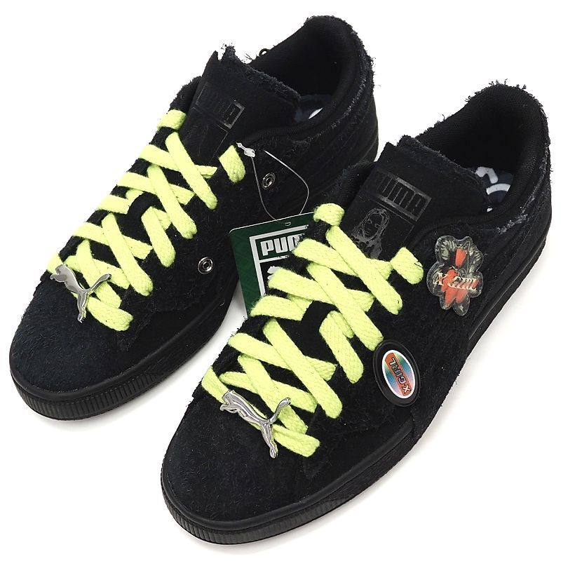 F06201 未使用品 PUMA × X-GIRL SUEDE BLACK スエードレザー 【サイズ:24cm】 ブラック 396251-01 プーマ エックスガール レディース拍卖