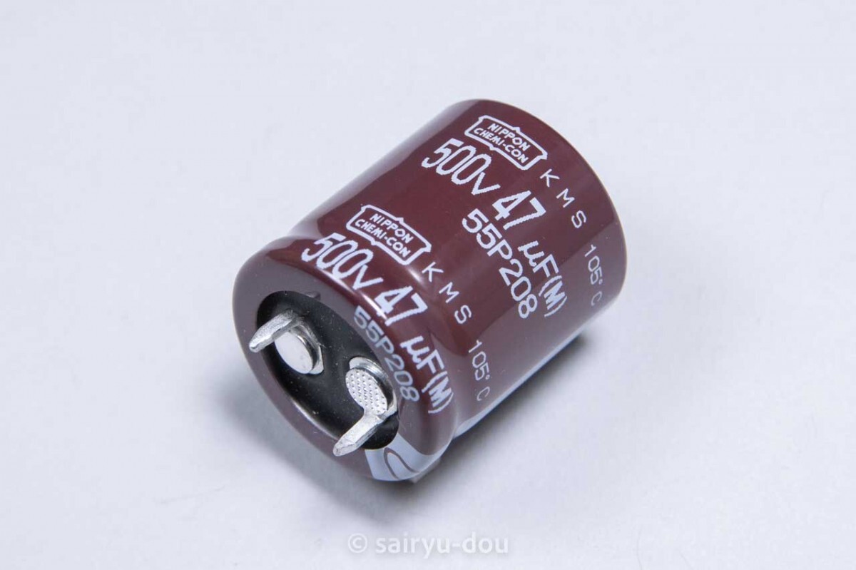 日本ケミコン KMS 500v/47μF 105℃ 高耐電圧・小型・標準品 電解コンデンサ 新品1個A拍卖