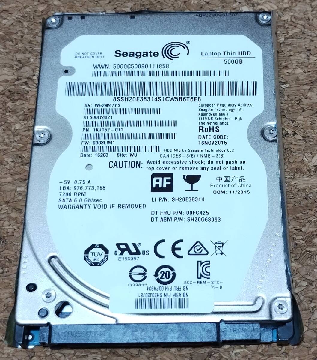 HDD 500GB★2.5インチ★Seagate SATA拍卖