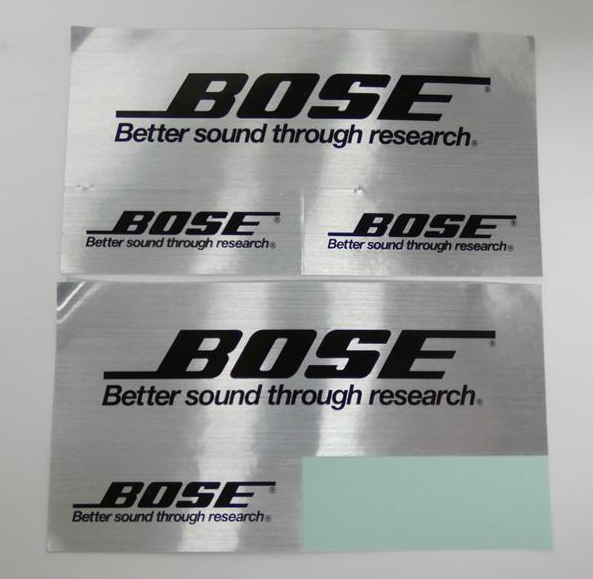 ■BOSE純正 ステッカー シール 2シート 5枚分 Better sound through research拍卖