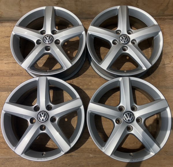 #VW純正アルミホイール 16インチ6J +48 PCD112-5H 4本 フォルクスワーゲン アスペン 札幌 引取歓迎拍卖
