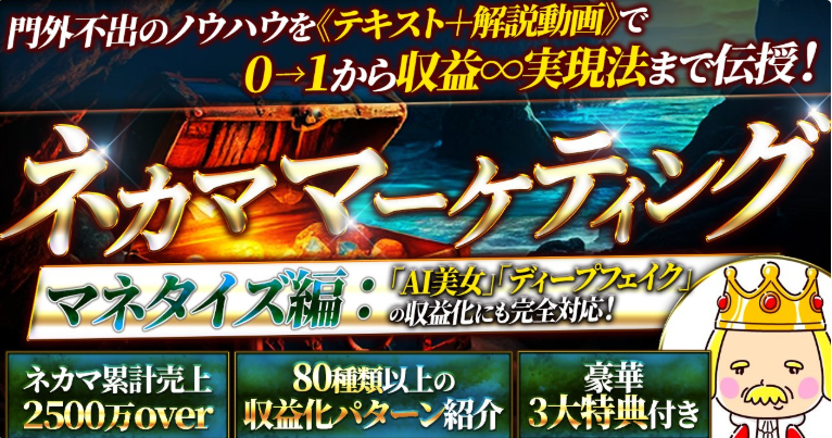 《定価39800円》〜強者が独占してきた禁断の果実〜 ネカママーケティング徹底解説【マネタイズ編】 ネカマ王拍卖