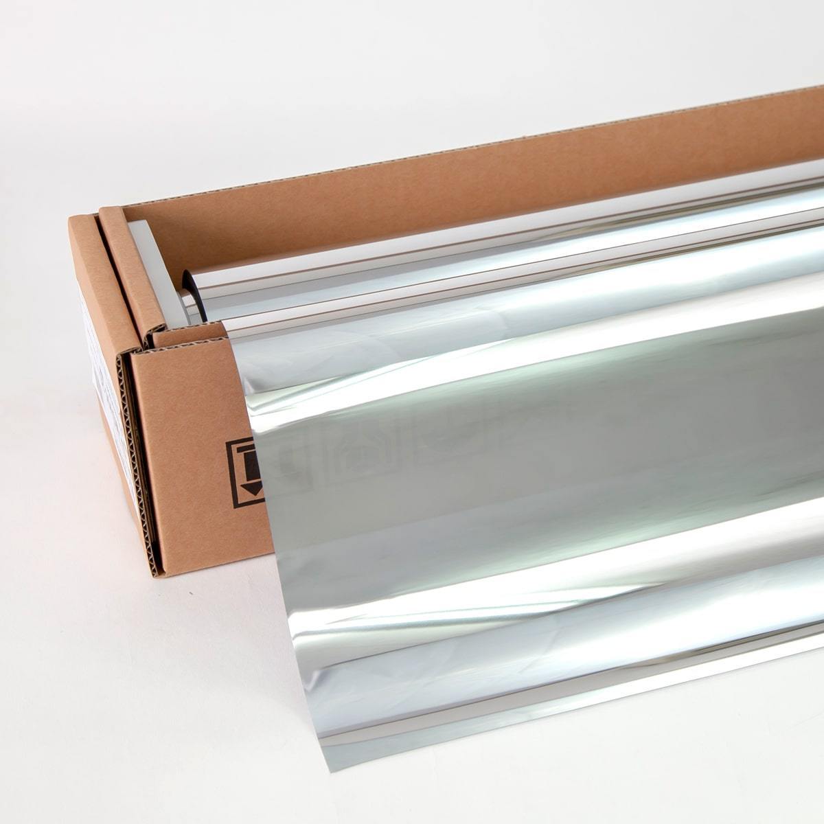 スパッタシルバー15(マジックミラー) 50cm幅×30mロール箱売 窓ガラスフィルム #SP-MSV1520 Roll#拍卖