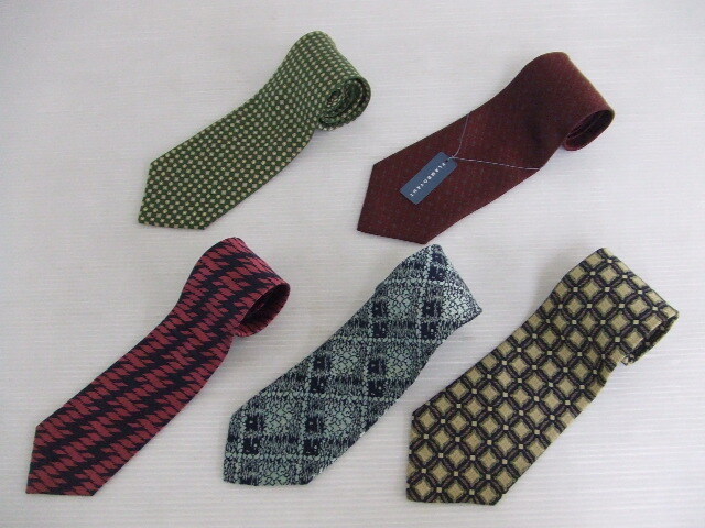 【お買得!】★ネクタイ5点セット★Miyuki京都美幸/OFFICE 5/TRADITIONAL CRAVAT/FLAMBOYANT 赤系/青系/緑系/黄系拍卖